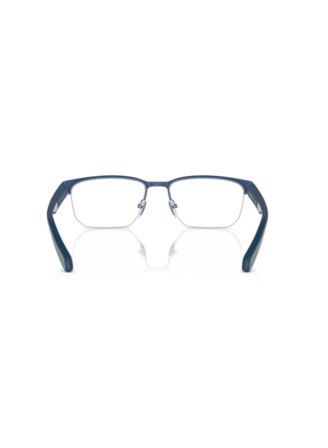 EMPORIO ARMANI - Men's Rectangular Shape Plastic Eyeglass Frames 3050 - Lens Size: 54 Mm - Matte Blue - Image 1