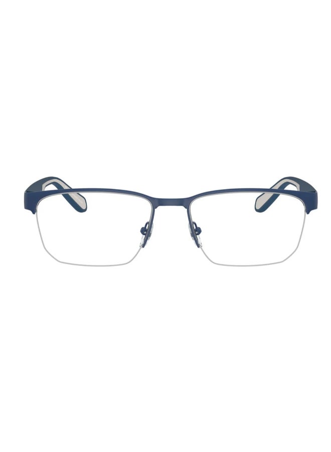 EMPORIO ARMANI - Men's Rectangular Shape Plastic Eyeglass Frames 3050 - Lens Size: 54 Mm - Matte Blue - Image 1