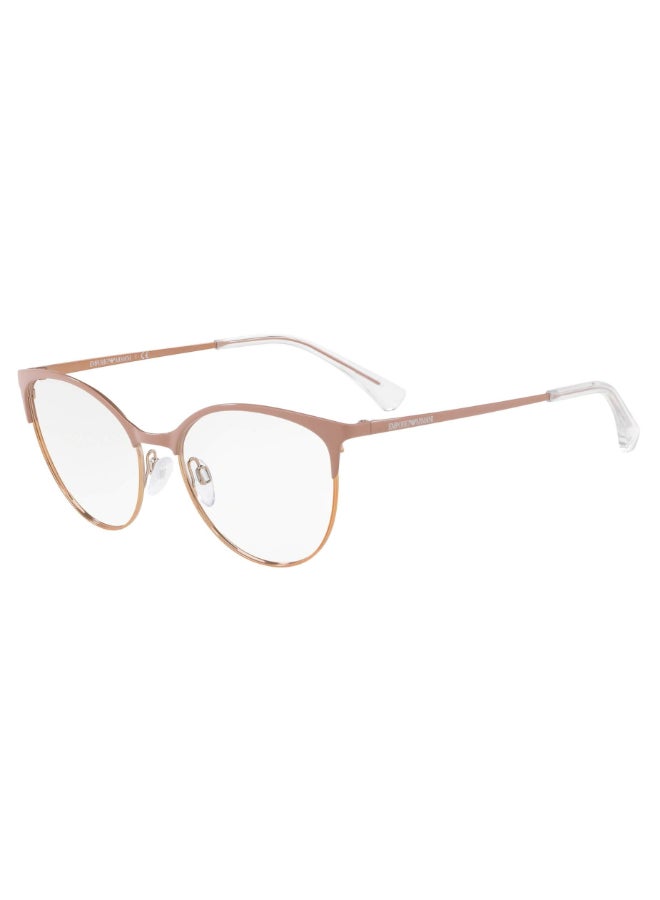امبوريو ارماني - Women's Cat Eye Shape Plastic Eyeglass Frames 3167 - Lens Size: 54 Mm - Shiney Pink And Rose Gold - Image 1