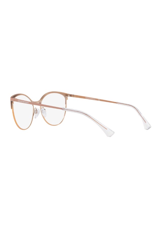 امبوريو ارماني - Women's Cat Eye Shape Plastic Eyeglass Frames 3167 - Lens Size: 54 Mm - Shiney Pink And Rose Gold - Image 1
