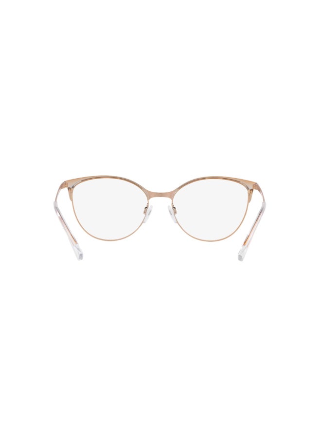 امبوريو ارماني - Women's Cat Eye Shape Plastic Eyeglass Frames 3167 - Lens Size: 54 Mm - Shiney Pink And Rose Gold - Image 1