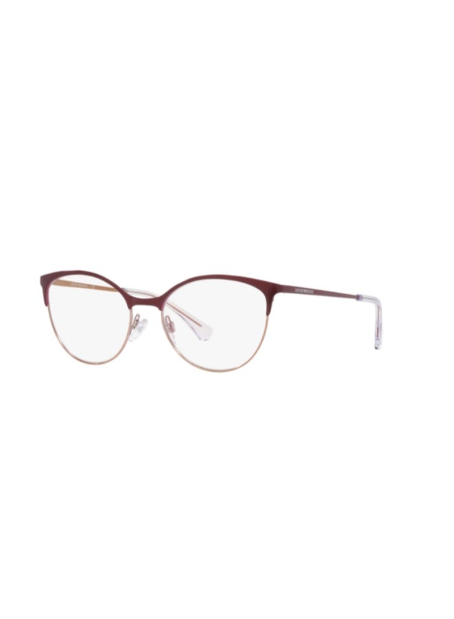 امبوريو ارماني - Women's Cat Eye Shape Plastic Eyeglass Frames 3345 - Lens Size: 52 Mm - Shiney Red And Rose Gold - Image 1