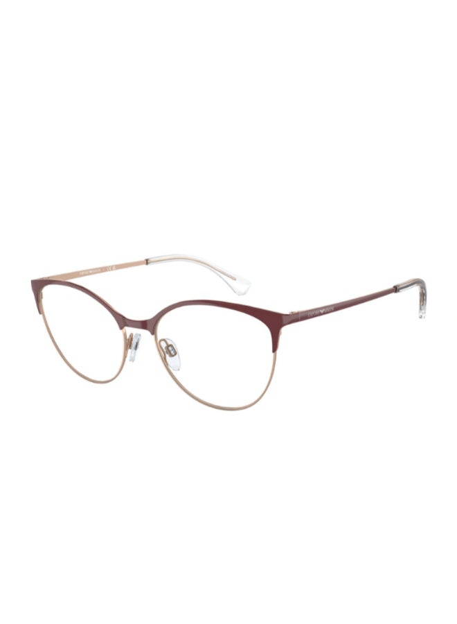 امبوريو ارماني - Women's Cat Eye Shape Plastic Eyeglass Frames 3345 - Lens Size: 52 Mm - Shiney Red And Rose Gold - Image 1