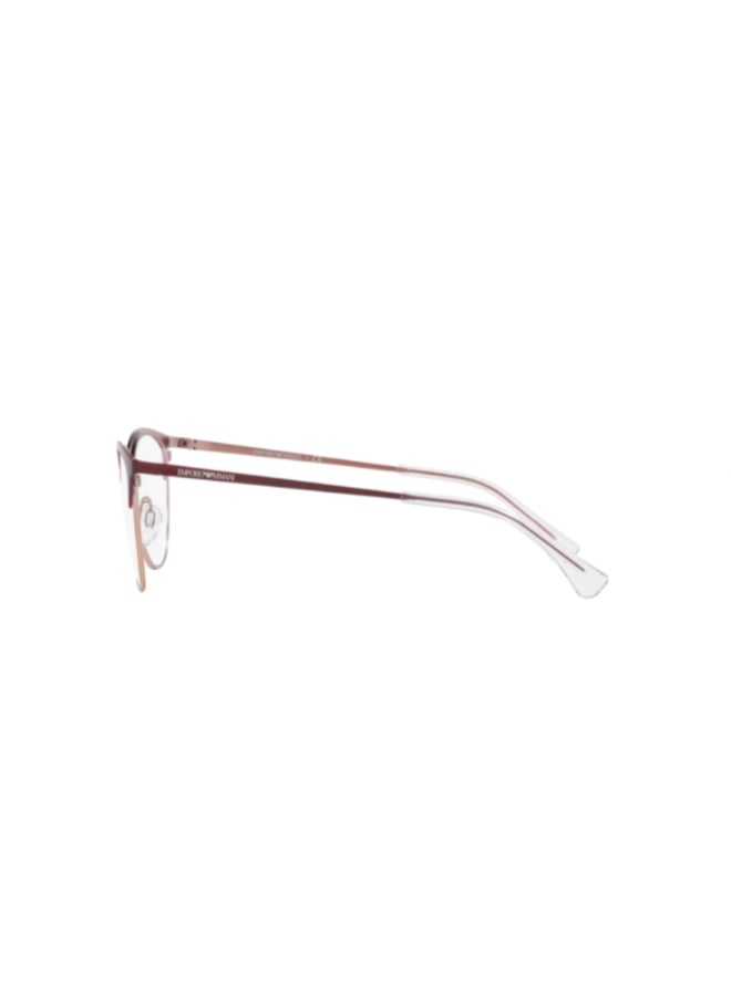امبوريو ارماني - Women's Cat Eye Shape Plastic Eyeglass Frames 3345 - Lens Size: 52 Mm - Shiney Red And Rose Gold - Image 1