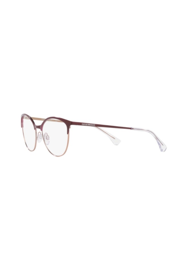 امبوريو ارماني - Women's Cat Eye Shape Plastic Eyeglass Frames 3345 - Lens Size: 52 Mm - Shiney Red And Rose Gold - Image 1