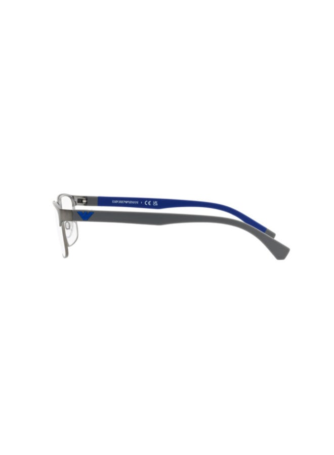 امبوريو ارماني - Men's Rectangular Shape Plastic Eyeglass Frames 3095 - Lens Size: 54 Mm - Matte Gunmetal - Image 1