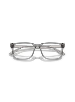 EMPORIO ARMANI Men's Rectangular Shape Plastic Eyeglass Frames 5075 - Lens Size: 53 Mm - Shiney Treansparent Grey  - Image 5