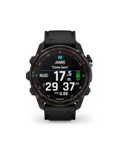 GARMIN Descent Mk3I  - 51 Mm - Up To 25  Days Of Battery Life - 1.4" Inch Amoled Display, Scratch Resistant, Sapphire Crystal, Heart Rate Monitor, Stress Tracking, Dive Features, Advanced Gps Features, Ios And Android Compatible Black  - Image 2