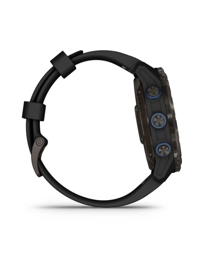 GARMIN - Descent Mk3I  - 51 Mm - Up To 25  Days Of Battery Life - 1.4" Inch Amoled Display, Scratch Resistant, Sapphire Crystal, Heart Rate Monitor, Stress Tracking, Dive Features, Advanced Gps Features, Ios And Android Compatible Black - Image 1