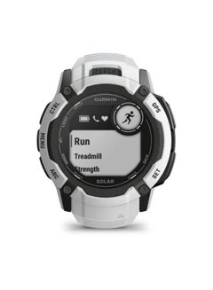 GARMIN Instinct 2X Solar - 50 Mm - Up To 40 Days Of Battery Life - 1.1" Inch Monochrome Display, Scratch Resistant, Power Glass, Heart Rate Monitor, Stress Tracking, Solar Charging, Built In Led Flashlight, Ios And Android Compatible Whitestone  - Image 3