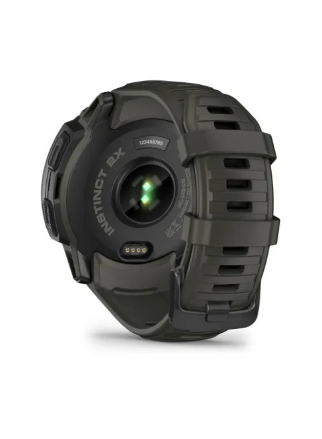 GARMIN Instinct 2X Solar - 50 Mm - Up To 40 Days Of Battery Life - 1.1" Inch Monochrome Display, Scratch Resistant, Power Glass, Heart Rate Monitor, Stress Tracking, Solar Charging, Built In Led Flashlight, Ios And Android Compatible Moss  - Image 4