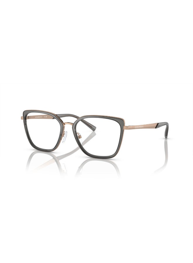 امبوريو ارماني - Women's Cat Eye Shape Plastic Eyeglass Frames 3361 - Lens Size: 50 Mm - Shiny Rose Gold/Grey - Image 1