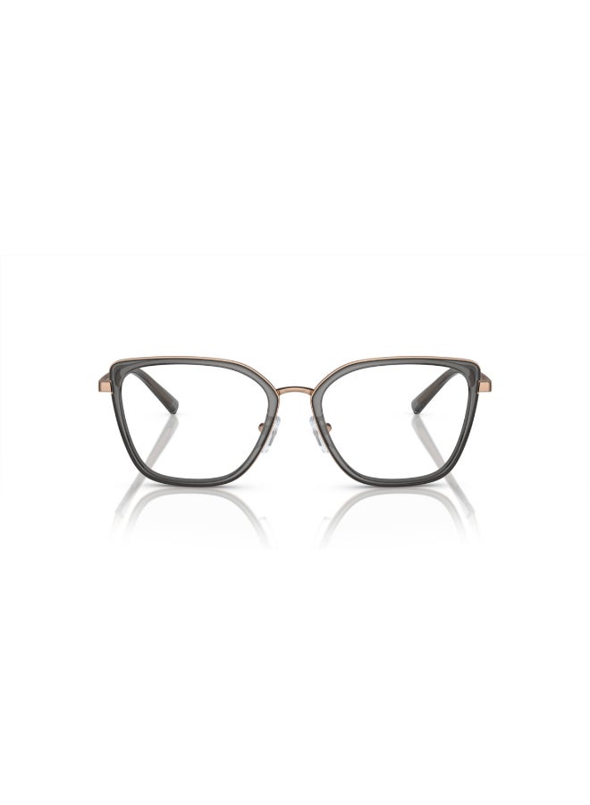 امبوريو ارماني - Women's Cat Eye Shape Plastic Eyeglass Frames 3361 - Lens Size: 50 Mm - Shiny Rose Gold/Grey - Image 1