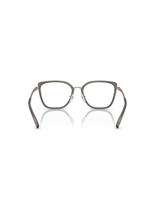 امبوريو ارماني - Women's Cat Eye Shape Plastic Eyeglass Frames 3361 - Lens Size: 50 Mm - Shiny Rose Gold/Grey - Image 1