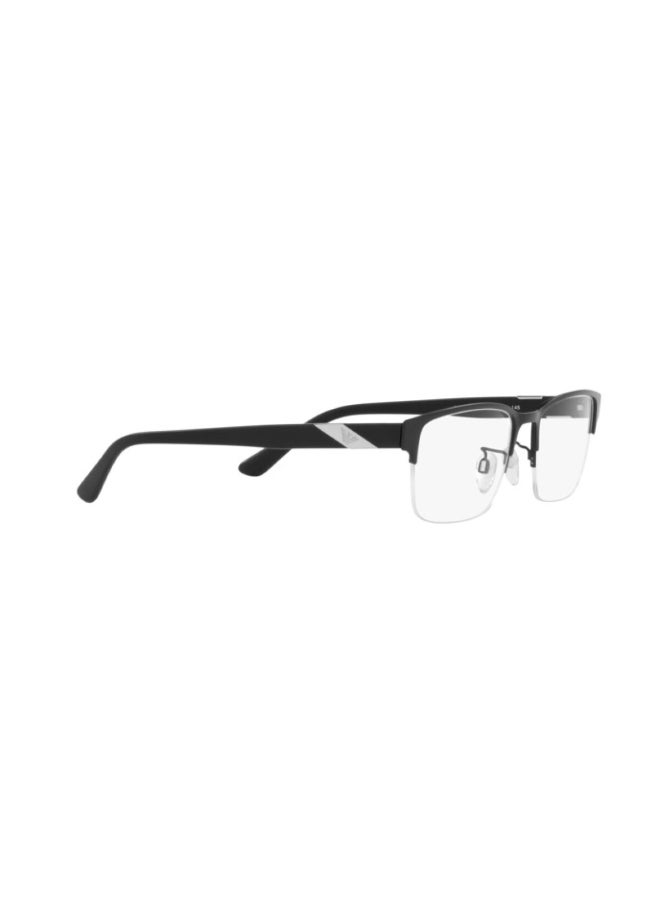 امبوريو ارماني - Men's Rectangular Shape Plastic Eyeglass Frames 3001 - Lens Size: 53 Mm - Matte Black - Image 1