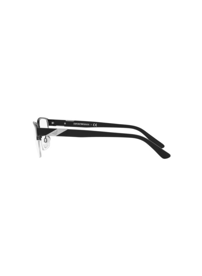 امبوريو ارماني - Men's Rectangular Shape Plastic Eyeglass Frames 3001 - Lens Size: 53 Mm - Matte Black - Image 1