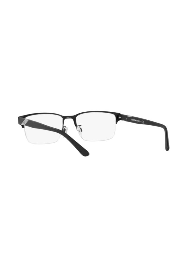 امبوريو ارماني - Men's Rectangular Shape Plastic Eyeglass Frames 3001 - Lens Size: 53 Mm - Matte Black - Image 1