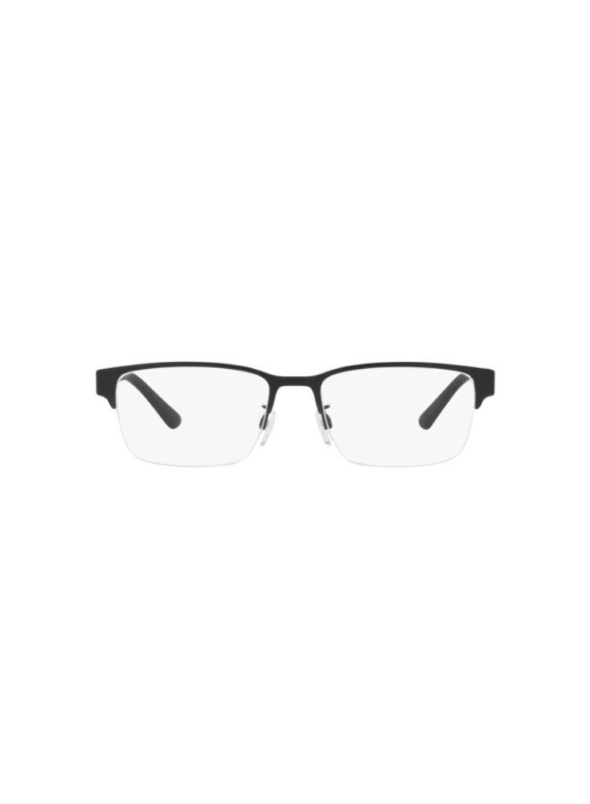 امبوريو ارماني - Men's Rectangular Shape Plastic Eyeglass Frames 3001 - Lens Size: 53 Mm - Matte Black - Image 1
