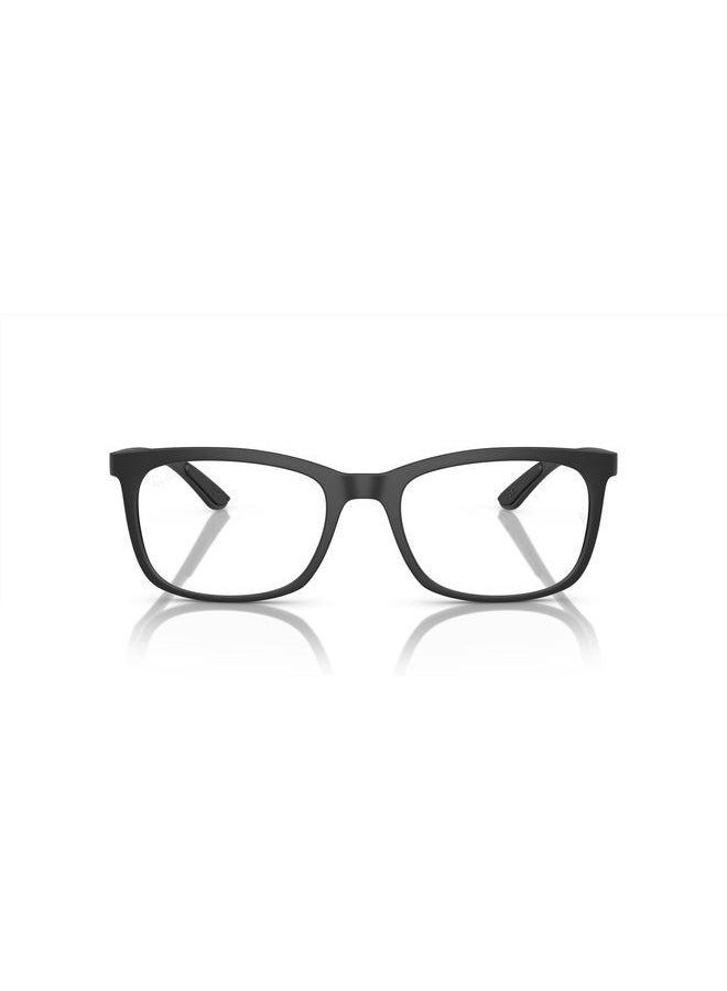Ray-Ban - Men's Rectangular Shape Plastic Eyeglass Frames 8063 - Lens Size: 52 Mm - Sand Brown - Image 1