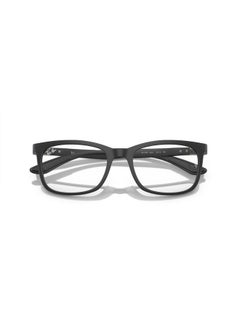 Ray-Ban Men's Rectangular Shape Plastic Eyeglass Frames 8063 - Lens Size: 52 Mm - Sand Brown  - Image 3