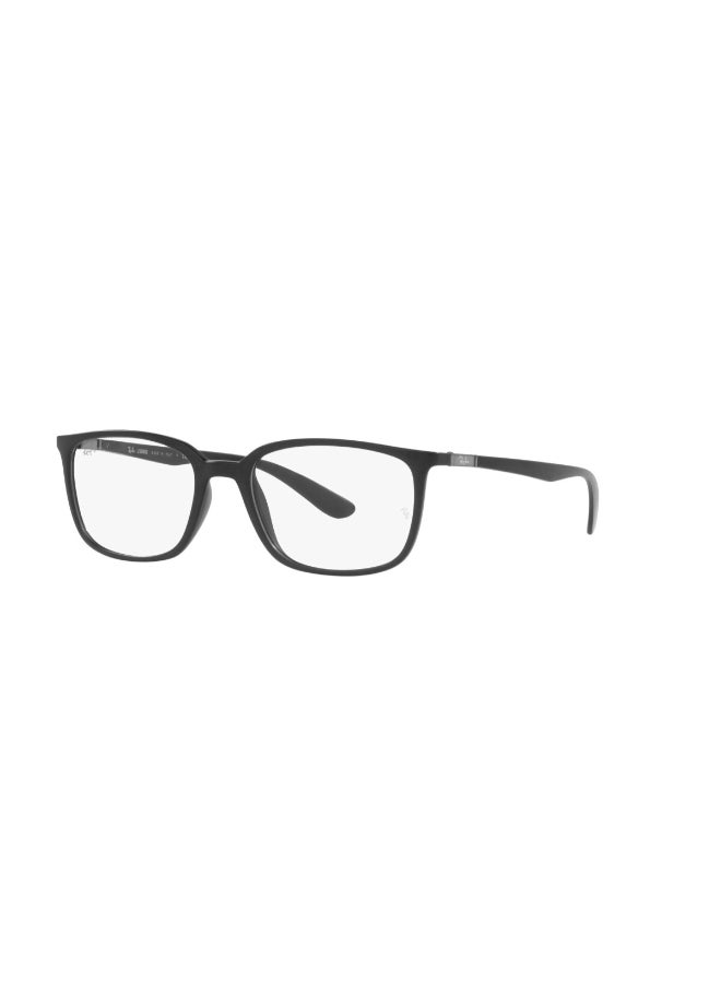 Ray-Ban Men's Rectangular Shape Plastic Eyeglass Frames 5204 - Lens Size: 52 Mm - Matte Black - Image 1