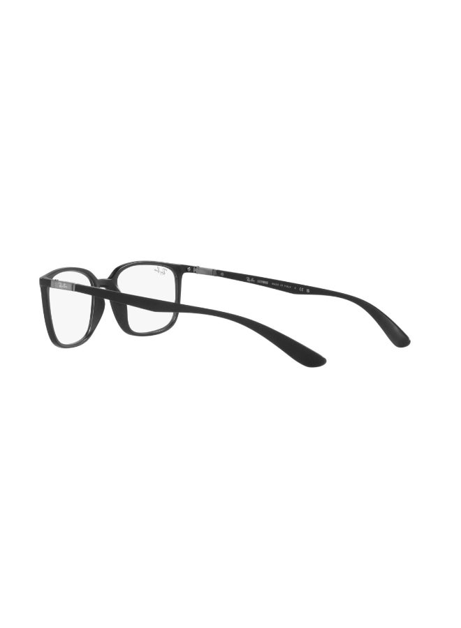 Ray-Ban Men's Rectangular Shape Plastic Eyeglass Frames 5204 - Lens Size: 52 Mm - Matte Black - Image 4