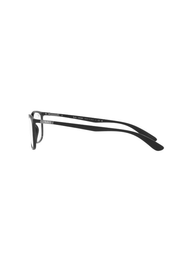Ray-Ban Men's Rectangular Shape Plastic Eyeglass Frames 5204 - Lens Size: 52 Mm - Matte Black - Image 3