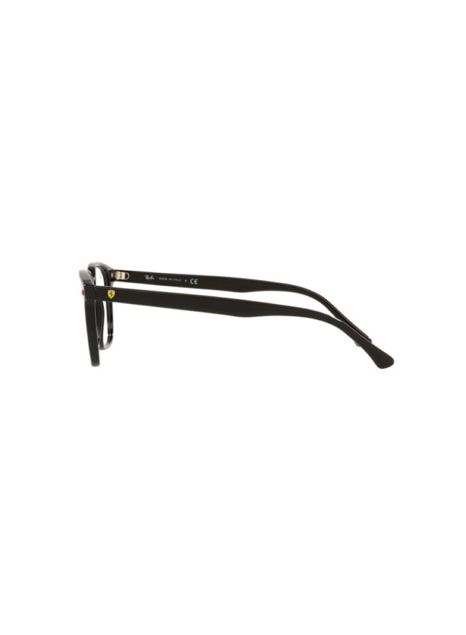 Men's Rectangular Shape Plastic Eyeglass Frames F601 - Lens Size: 53 Mm - Black