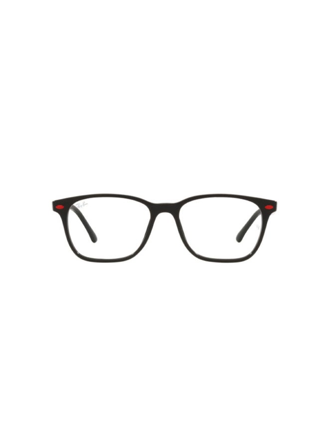 Men's Rectangular Shape Plastic Eyeglass Frames F601 - Lens Size: 53 Mm - Black