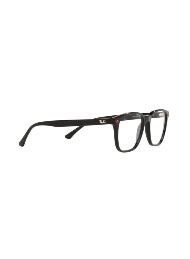 Men's Rectangular Shape Plastic Eyeglass Frames F601 - Lens Size: 53 Mm - Black