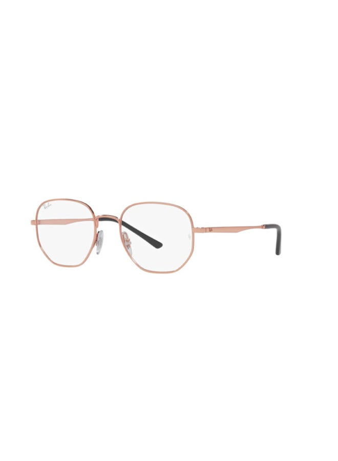 Ray-Ban Unisex Round Shape Plastic Eyeglass Frames 3094 - Lens Size: 49 Mm - Rose Gold - Image 1