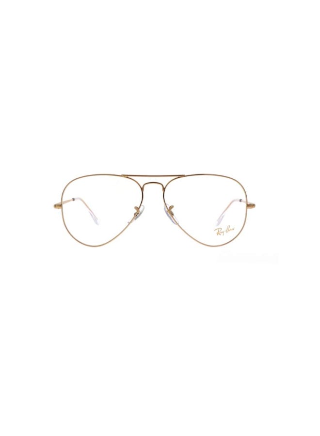 Ray-Ban Unisex Aviator Shape Plastic Eyeglass Frames 3086 - Lens Size: 58 Mm - Legend Gold - Image 2