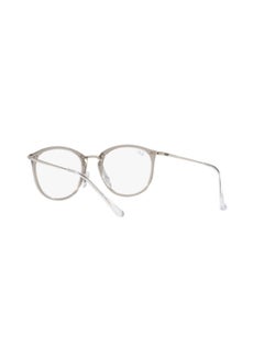 Ray-Ban Women's Round Shape Plastic Eyeglass Frames 8125 - Lens Size: 51 Mm - Transparent Grey  - Image 3