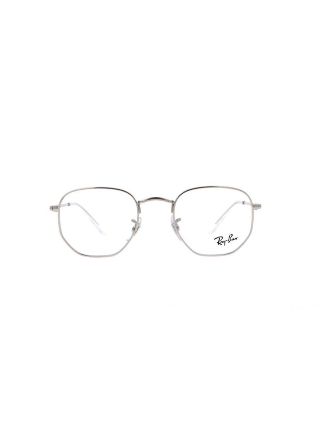 Ray-Ban Men's Oval Shape Plastic Eyeglass Frames 2501 - Lens Size: 54 Mm - Silver - Image 2
