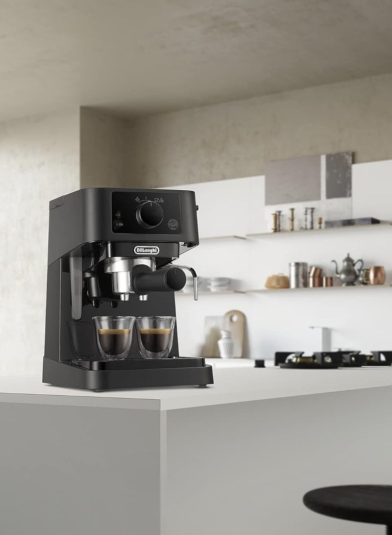 De'Longhi De'Longhi EC235.BK Stilosa Advanced Pump coffee maker 15 bar 1100 W 1 L Black [Energy Class A+] 1 L 1100 W DLEC235.BK Black  - Image 4