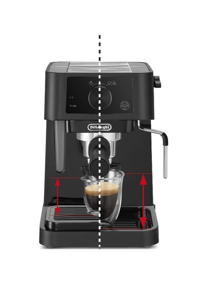 De'Longhi De'Longhi EC235.BK Stilosa Advanced Pump coffee maker 15 bar 1100 W 1 L Black [Energy Class A+] 1 L 1100 W DLEC235.BK Black  - Image 2