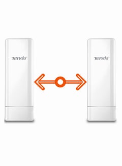 Tenda O3 5km Point to Point Outdoor CPE Access Point Wi-Fi 2.4GHz 11N 150Mbps, 2 * 10 / 100Mbps Ethernet Port, Passive PoE, IP64 Waterproof Enclosure, 6000V Lightning Protection(O3 3Pcs) White O3 Pairs(3pcs)  - Image 1