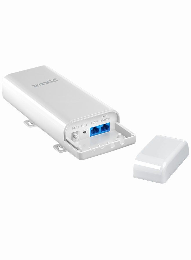 Tenda - O3 5km Point to Point Outdoor CPE Access Point Wi-Fi 2.4GHz 11N 150Mbps, 2 * 10 / 100Mbps Ethernet Port, Passive PoE, IP64 Waterproof Enclosure, 6000V Lightning Protection(O3 3Pcs) White O3 Pairs(3pcs) - Image 1