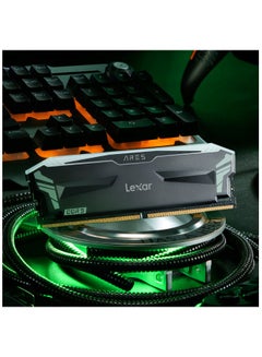 ليكسار ARES RGB DDR5 Desktop Memory 32GB (2x16GB) / Upto 7200MT/s / Overclocked Performance / With Heat Spreader / Black Speed upto 7200MT/smm  - Image 1