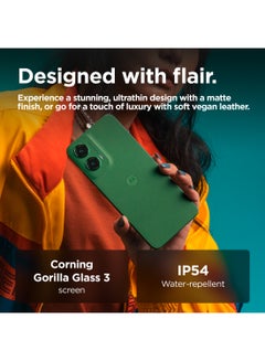 Motorola G35 Dual SIM Leaf Green 8GB RAM 128GB  5G With Motorola Bottle - Middle East Version  - Image 4