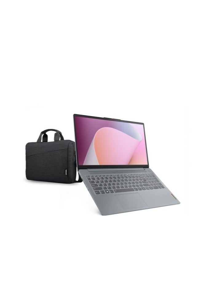 Lenovo Lenovo IdeaPad 1 Laptop 15AMN7, AMD Ryzen-5 7520U , 8GB RAM, 512GB SSD, 15.6 Inch Display, AMD Radeon™ 610M Graphics, Free Lenovo Shoulder Bag, Extended 2-Year Warranty, Cloud Grey English/Arabic Cloud Grey 