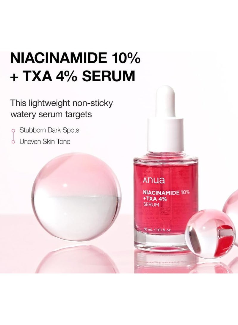 Anua Niacinamide 10% and TXA 4% Dark Spot Removing Serum with Stainless Steel Heart-Shaped Gua Sha Tool for Skin Tightening and Massage With Travel Pouch 30 mlml  - Image 3