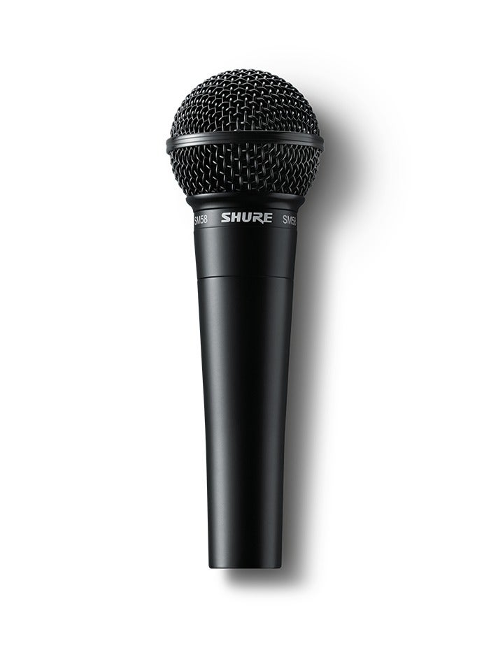 Shure Pro XLR Dynamic Microphone - Professional Studio & Live Performance Cardioid Mic for Vocals, Podcasting, and Recording, Special Edition SM58 Edition Black  - Image 3