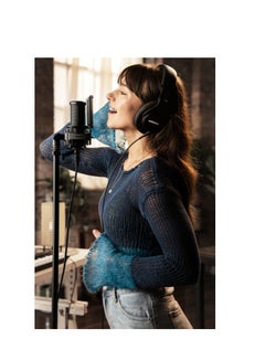Shure Studio Recording Microphone, XLR Home Studio Condenser Mic Optimized for Soft Vocals to Loud Instruments with Mix-Ready Audio - All-Metal Construction SM4-K Black  - Image 2