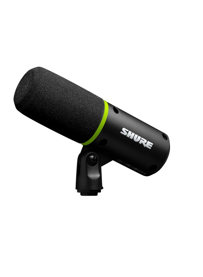 Shure - Gaming Microphone, Dynamic USB PC Mic for Gaming & Streaming - Desktop Stand, Background Noise Cancellation, Tap-to-Mute & 3.5mm Output for Real-Time Headphone Monitoring MV6 Black - Image 1