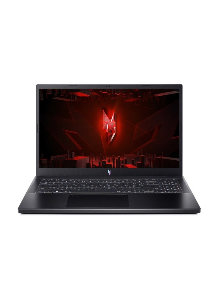 Acer - Acer Nitro V 15 ANV15-51-755S Gaming Laptop |15.6 Inch FHD IPS 144Hz | Intel Core i7-13620H | 16GB DDR5 RAM | 512GB PCIe SSD | GeForce RTX 4050 6GB | Fingerprint Sensor | DOS | Black English/Arabic Black - Image 1