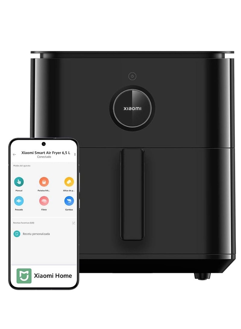 شاومي - Mi Smart Air Fryer 6.5L, 100 Recipes OLED Display Adjustable Temperature 40°C - 220°C Even Cooking 360° Global version 6.5 L 1800 W MAF10 Black - Image 1