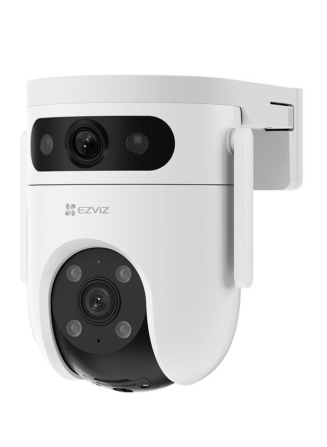 EZVIZ H9c Dual 3K Dual-Lens Pan & Tilt Wi-Fi Camera, 3K & 3K Dual Lenses, One-Tap Control For Linked View Change, AI-Powered Human / Vehicle Shape Detection, 8x Zoom, Color Night Vision, Two-Way Talk, H.265, Supports microSD Card (Up to 512 GB) | CS-H9c-R100-8G55WKFL - Image 1