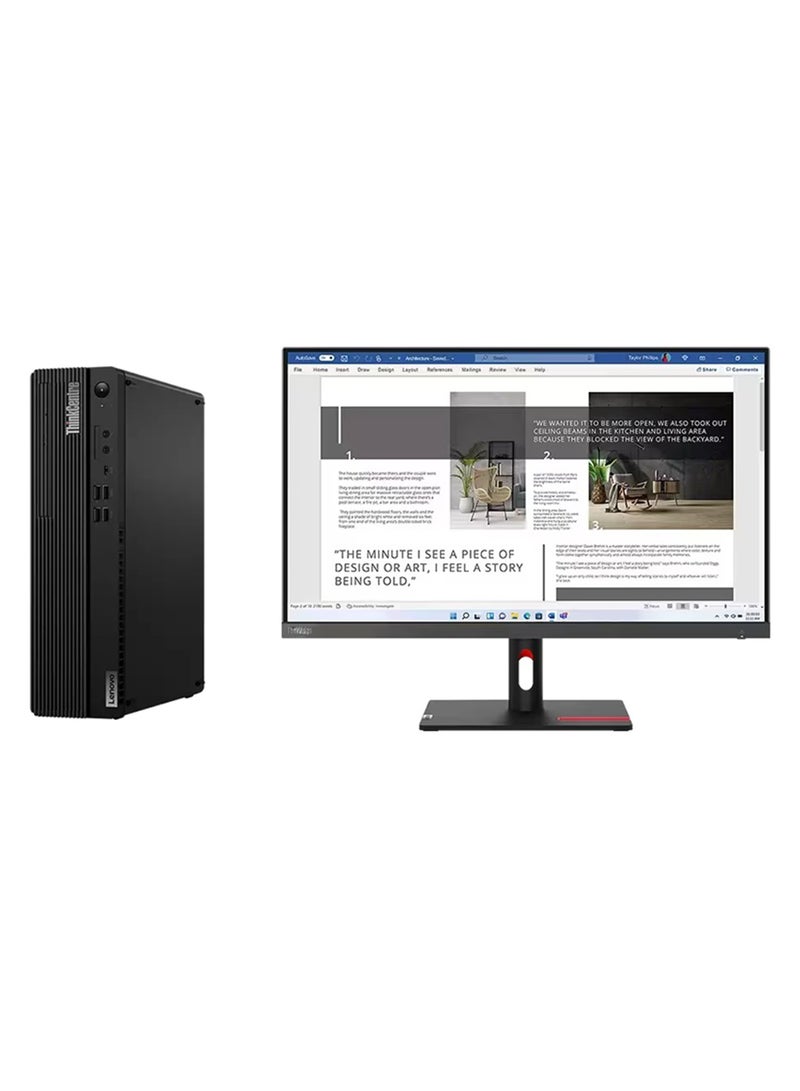 كمبيوتر ThinkCentre M70s SFF Tower، معالج Intel Core i7-12700/ذاكرة وصول عشوائي 16 جيجابايت/محرك أقراص SSD سعة 512 جيجابايت/بطاقة رسومات Intel UHD 600/نظام التشغيل Windows 11 Pro + شاشة ThinkVision S27i-30 مقاس 27 بوصة بدقة FHD 1920 × 1080، لوحة IPS، موصلات إدخال - pnsku/N70118607V/45/_/1728642967/786f65a4-22bd-4128-a016-6412f1a17dbe