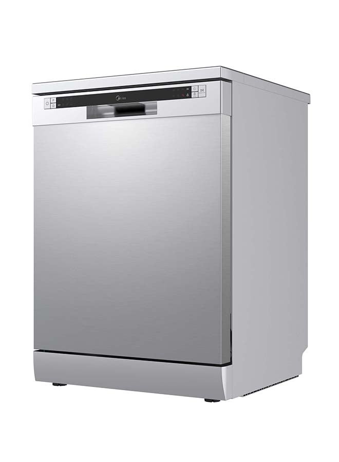 Midea - Dish Washer 12 Place Settings 7 Programs Half Load Delay Child Lock Color Silver 138 kW WQP125201CSEG Silver - Image 1